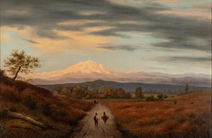 Landscape with wayfarers