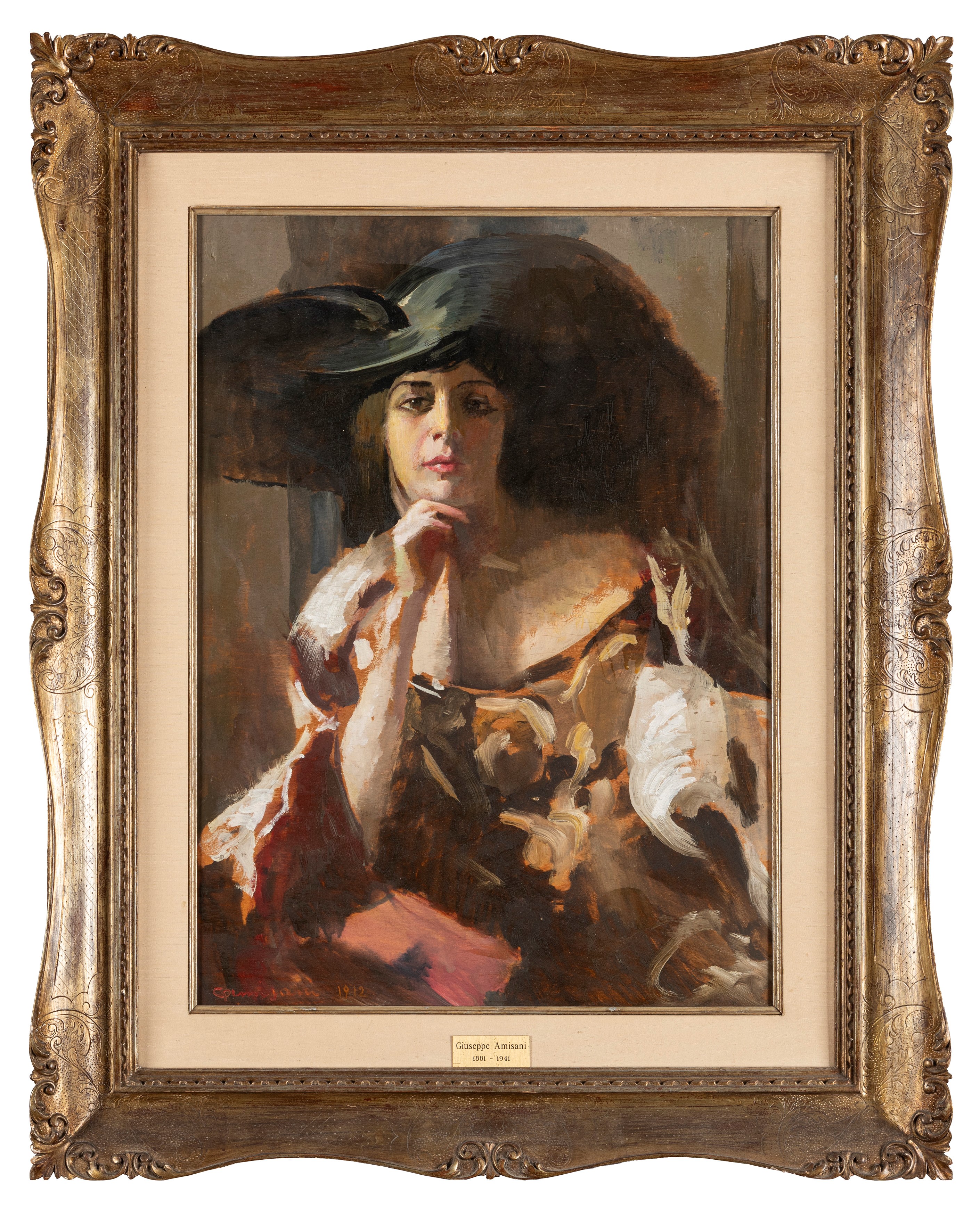 Giuseppe Amisani - Ritratto di Giovane Elegante