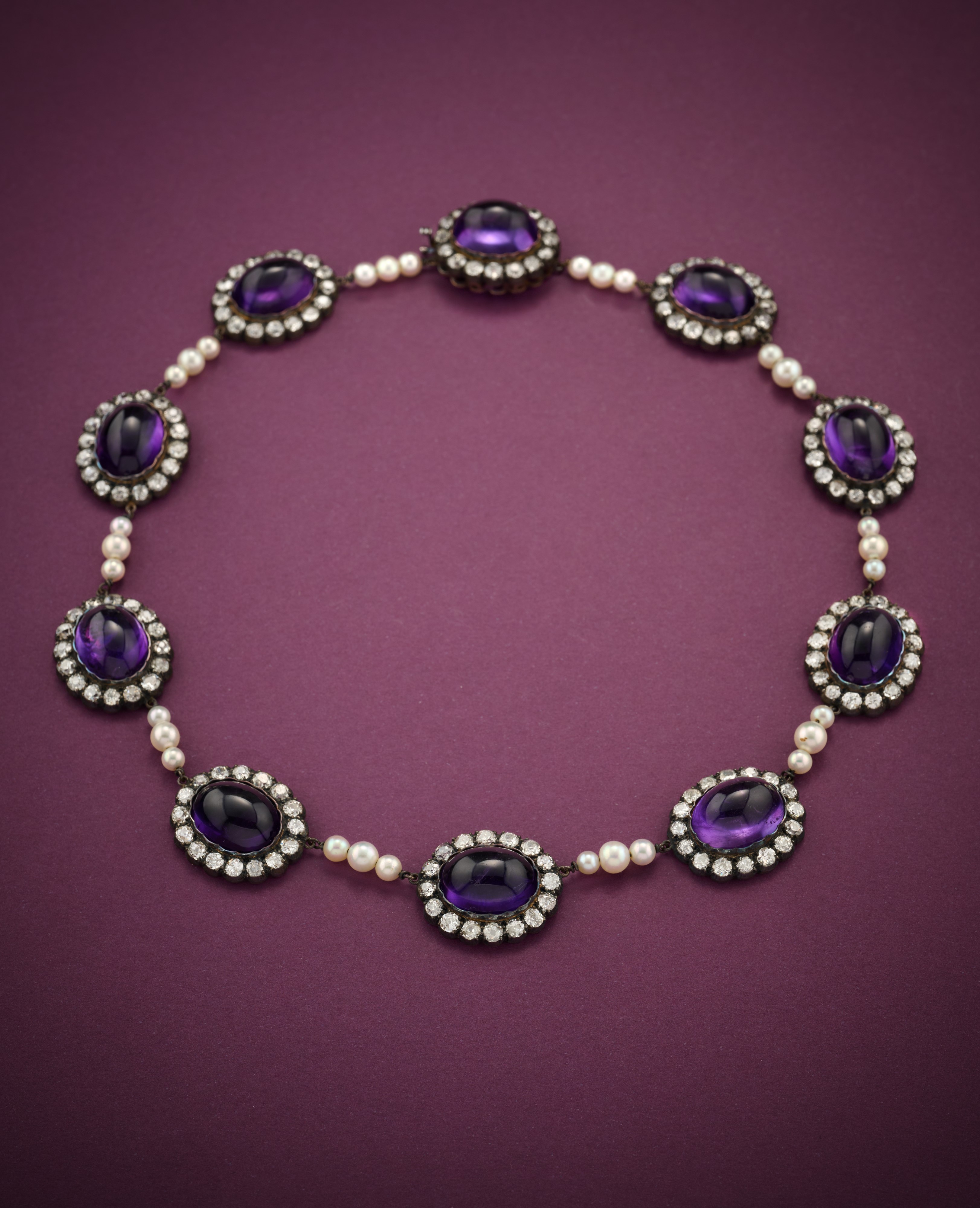 Collana con Ametiste