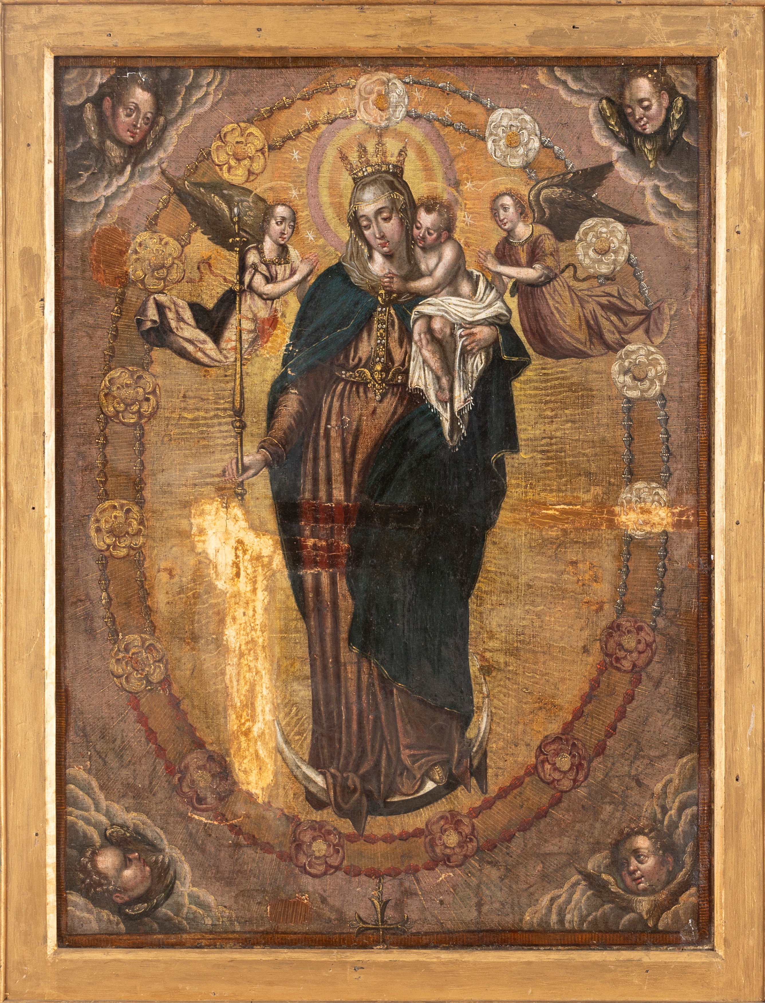 Stendardo a due facce raffigurante Immacolata Concezione e Madonna della Misericordia