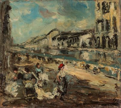 Lavandaie sul Naviglio