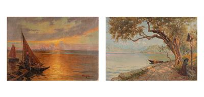 Lago D'iseo e Laguna Veneta al Tramonto