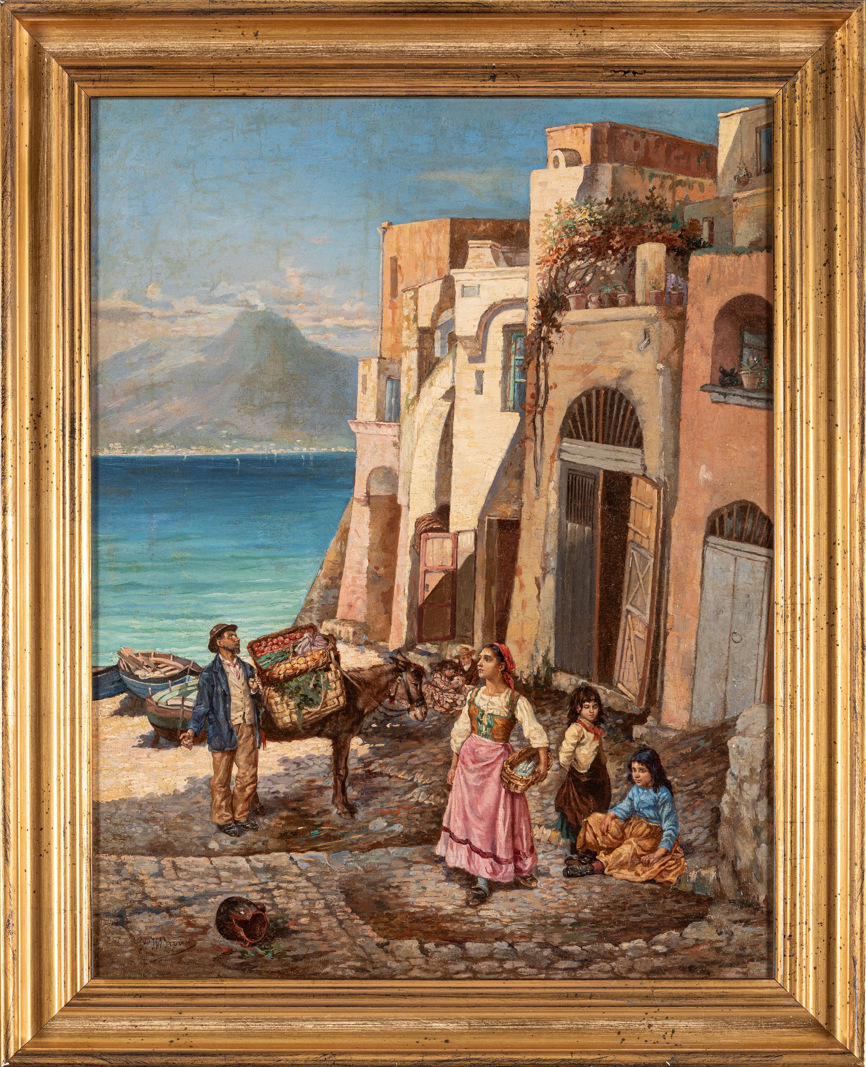 G. W. Brown (attivo nella Seconda Metà del XIX Secolo) - Vita al Golfo di Napoli