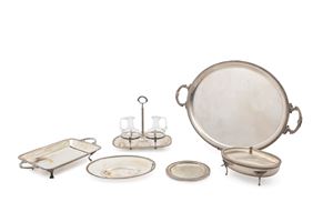 Group of seven table objects