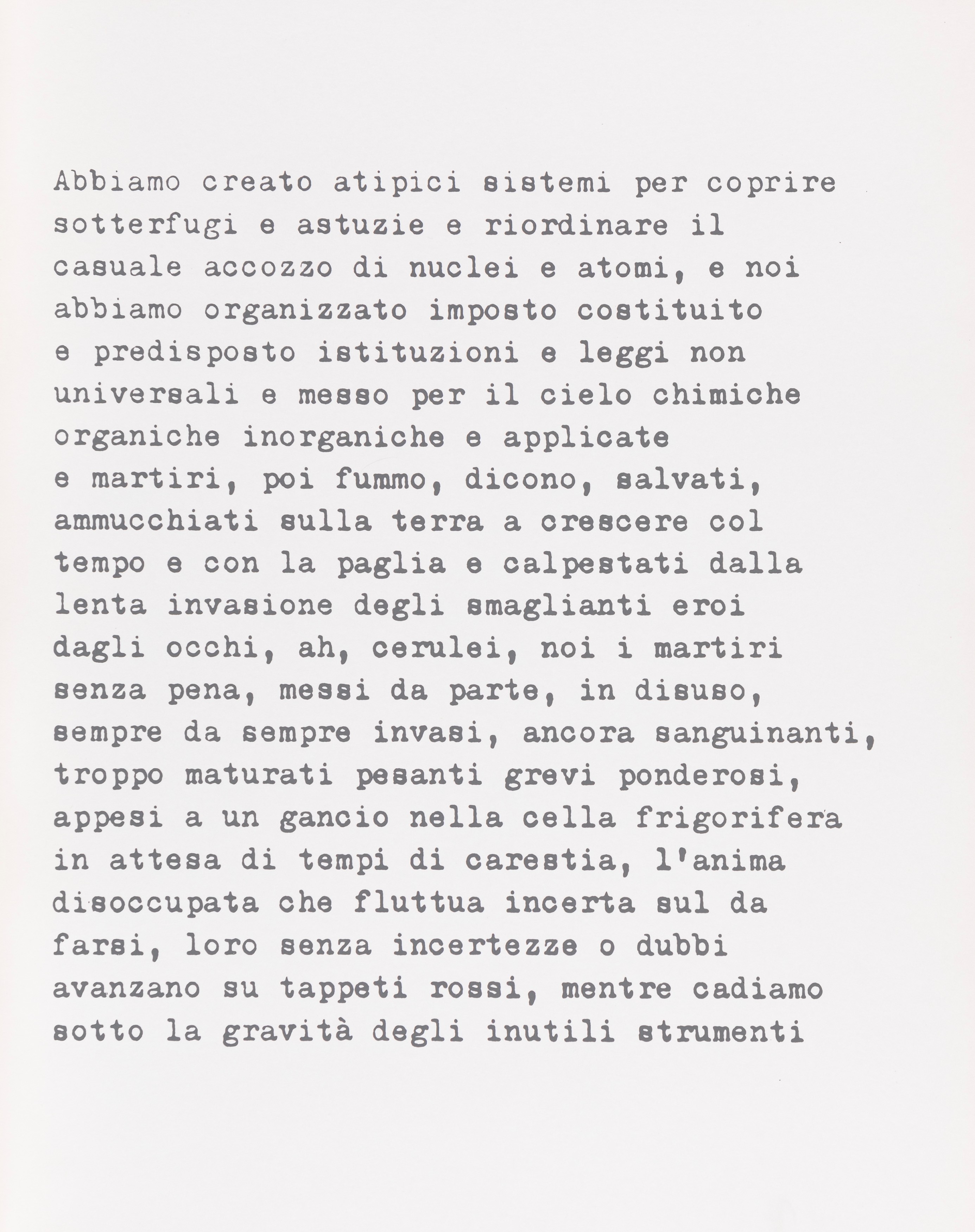 Abbiamo creato atipici sistemi