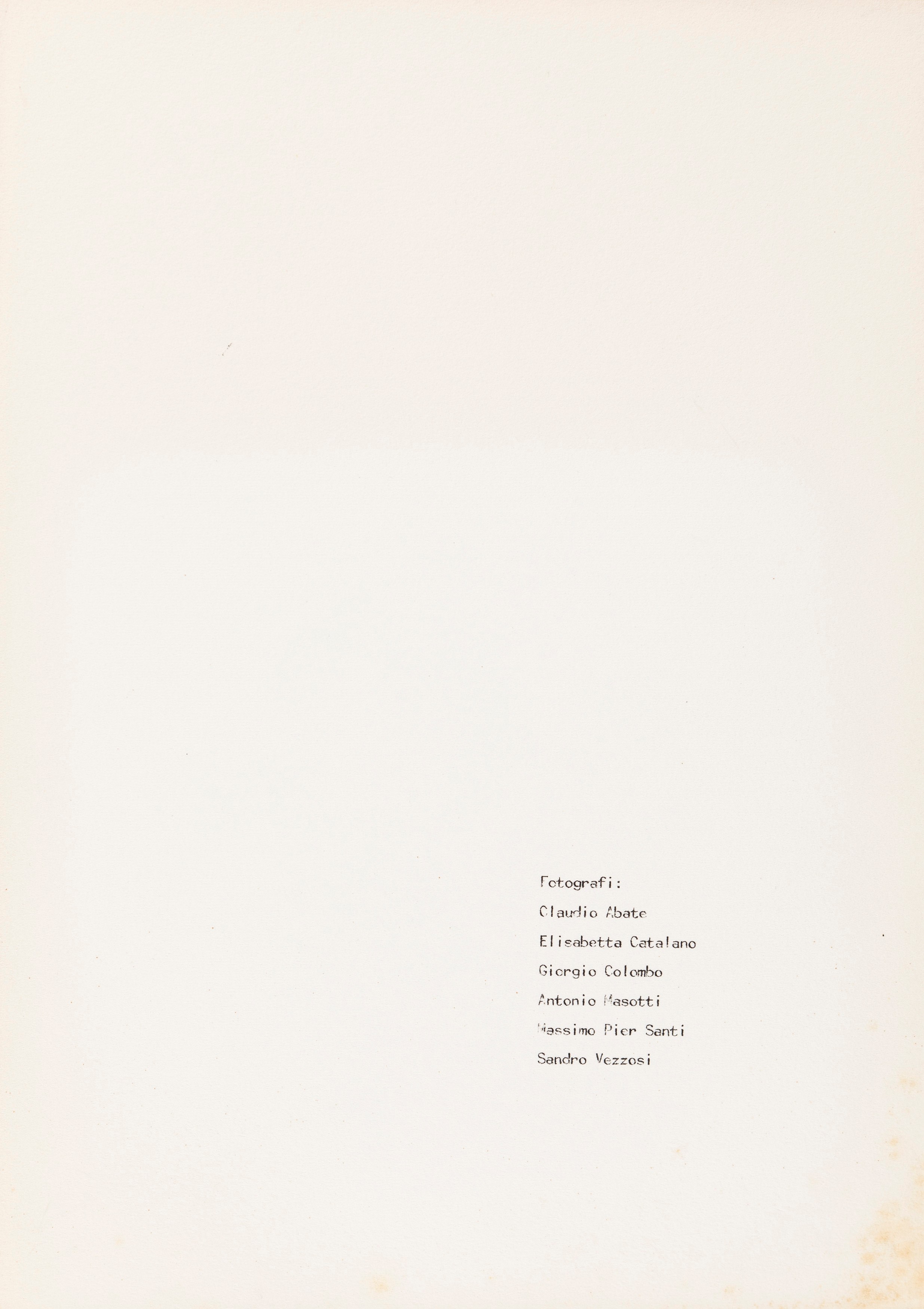 Fabio Mauri - Le proiezioni - piano inclinato, 15 fotolitografie e foglio didascalico