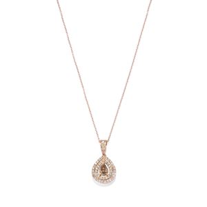  - Collana con pendente in diamanti