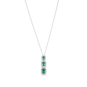 Collana con smeraldi