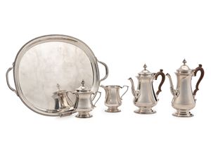 Tea and coffee service with tray