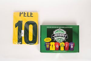 Pelé  - Maglia autografata del Brasile