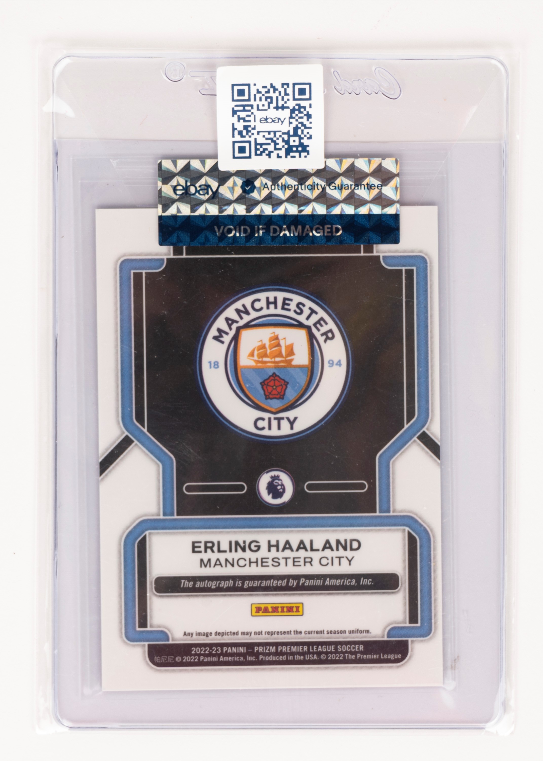 Card autografata – Manchester City – Panini