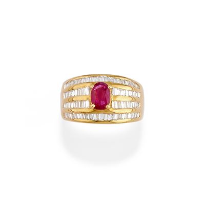 Anello con Rubino