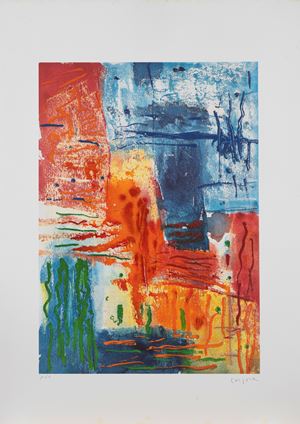 Composizione (rosso e blu)