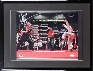 Ralph Macchio e William Zabka – Foto autografata - Karate Kid – In cornice - Cert. PSA/DNA e JSA