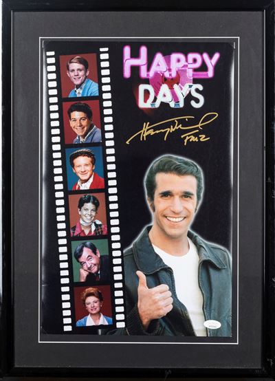Hanry Winkler – Foto Autografata - Happy Days – in Cornice - Cert. Jsa