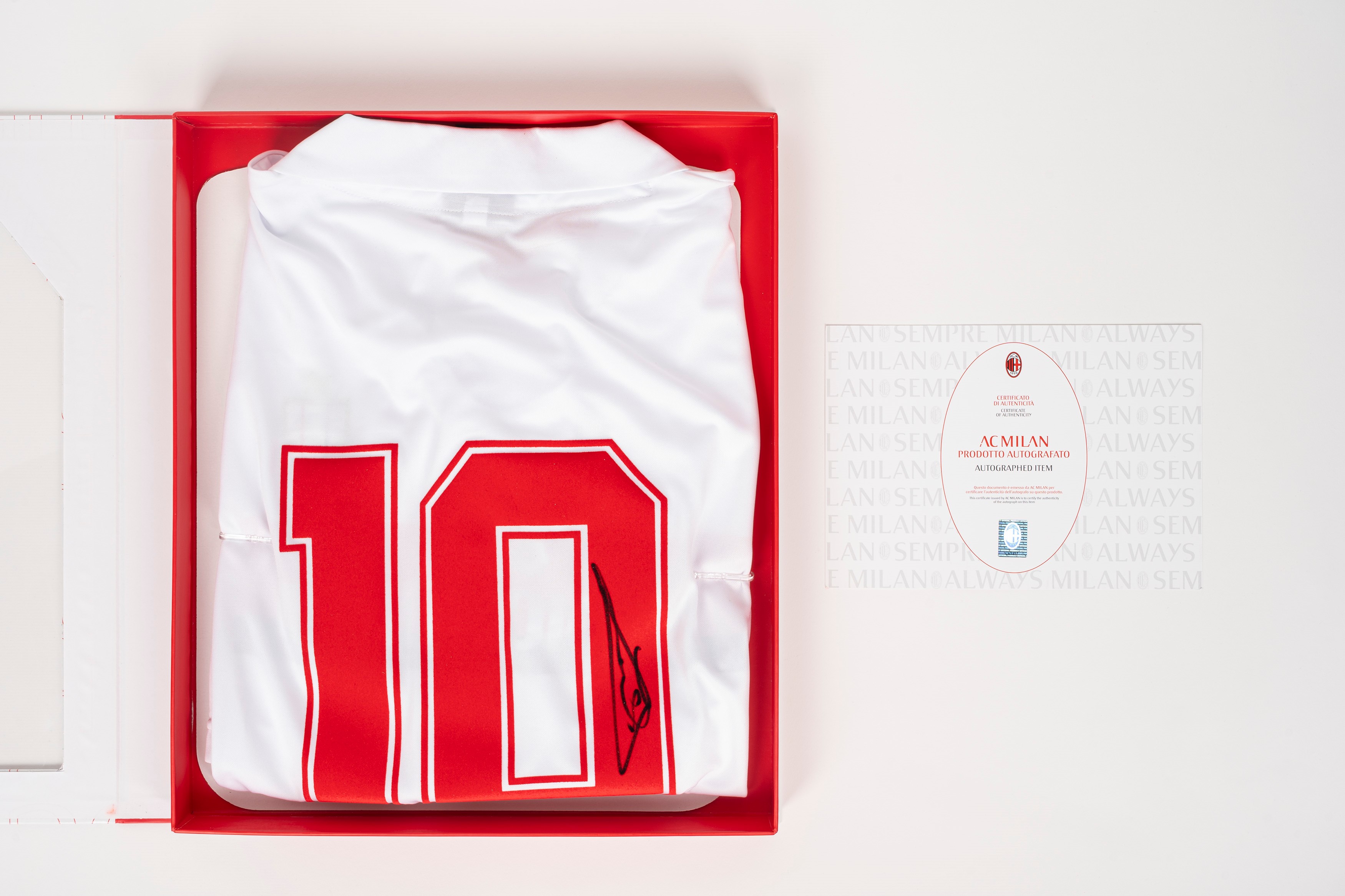 Ruud Gullit – Maglia autografata – Milan – Cofanetto ufficiale