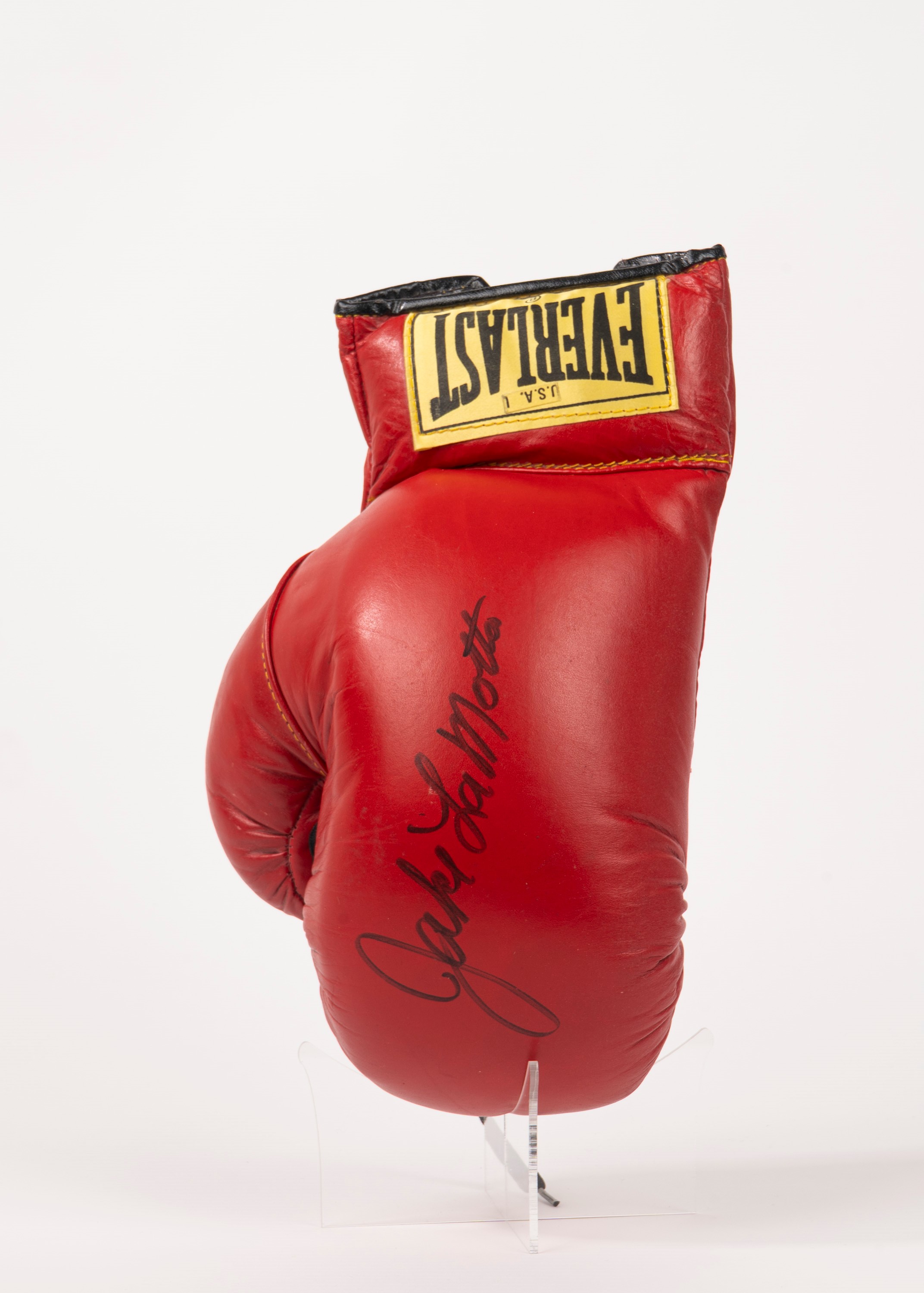 Jake LaMotta - Guantone Boxe firmato – Cert. JSA