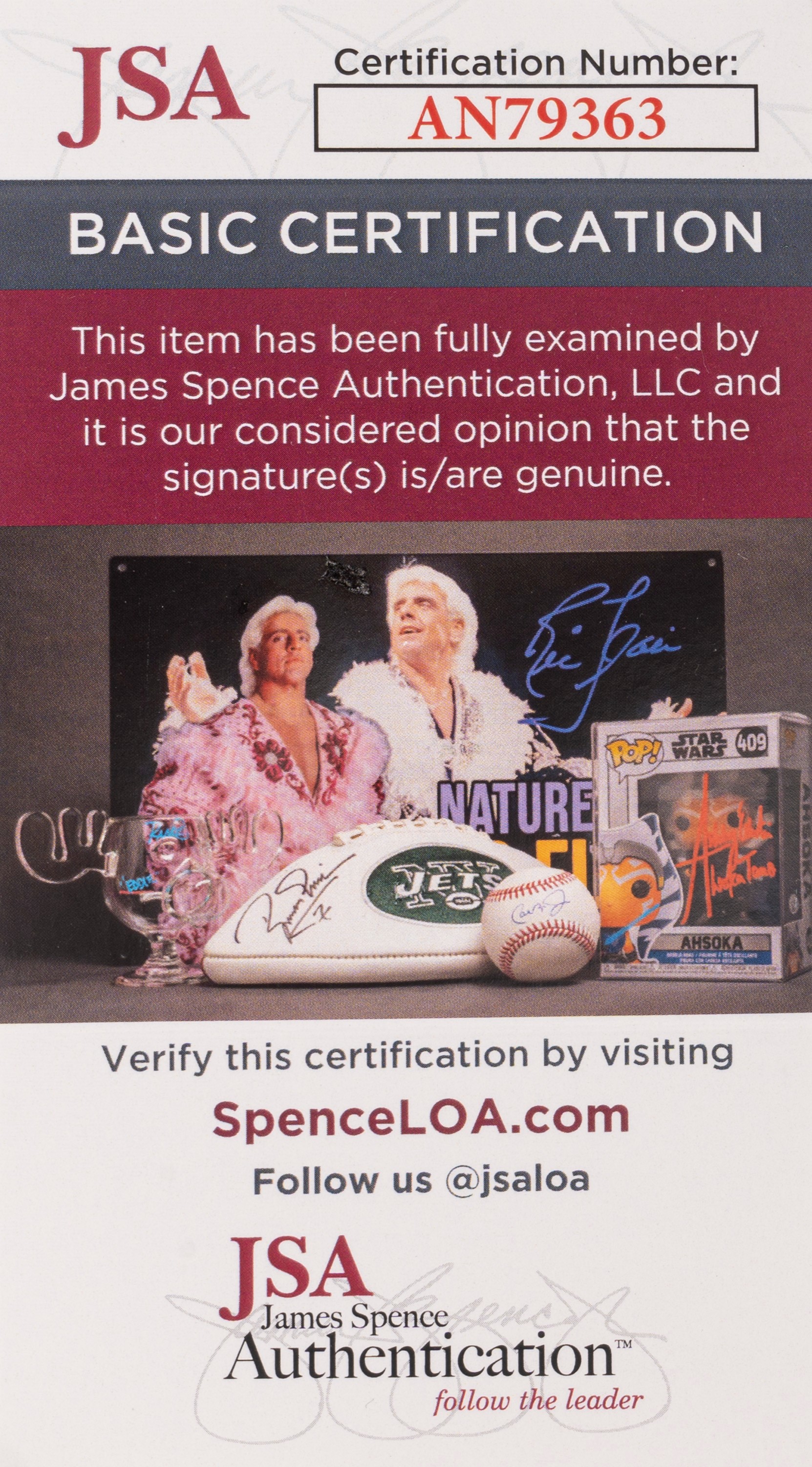 Jake LaMotta - Guantone Boxe firmato – Cert. JSA