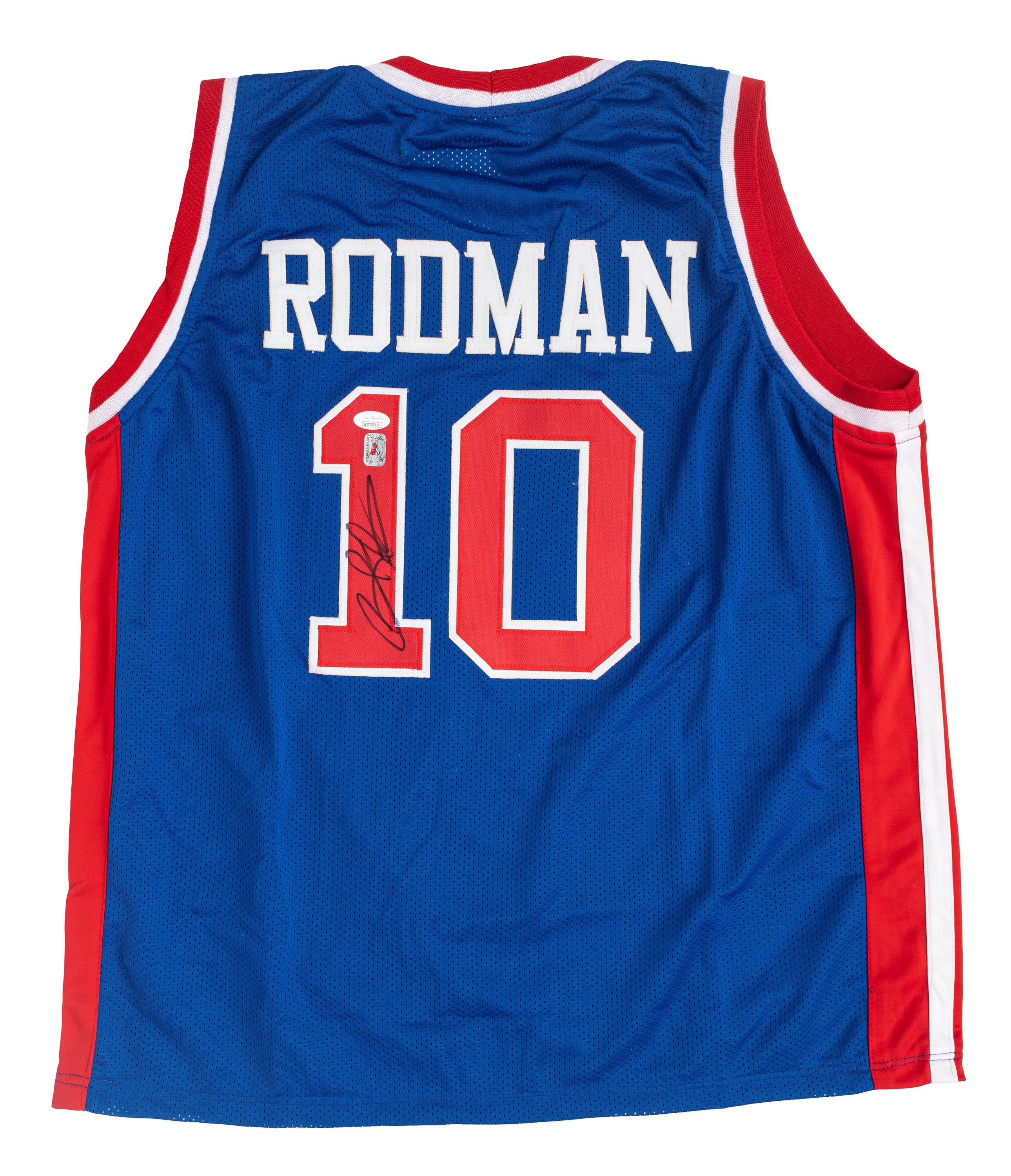 Dennis Rodman – Maglia autografata – Detroit Pistons – “The Worm” – Cert. JSA