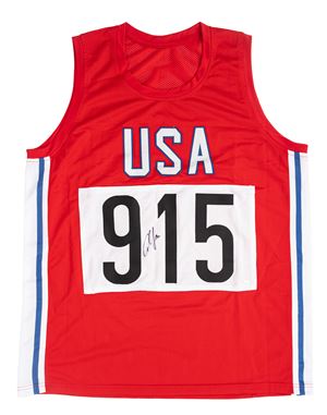 Carl Lewis – Maglia autografata – Nazionale Usa – Cert. JSA