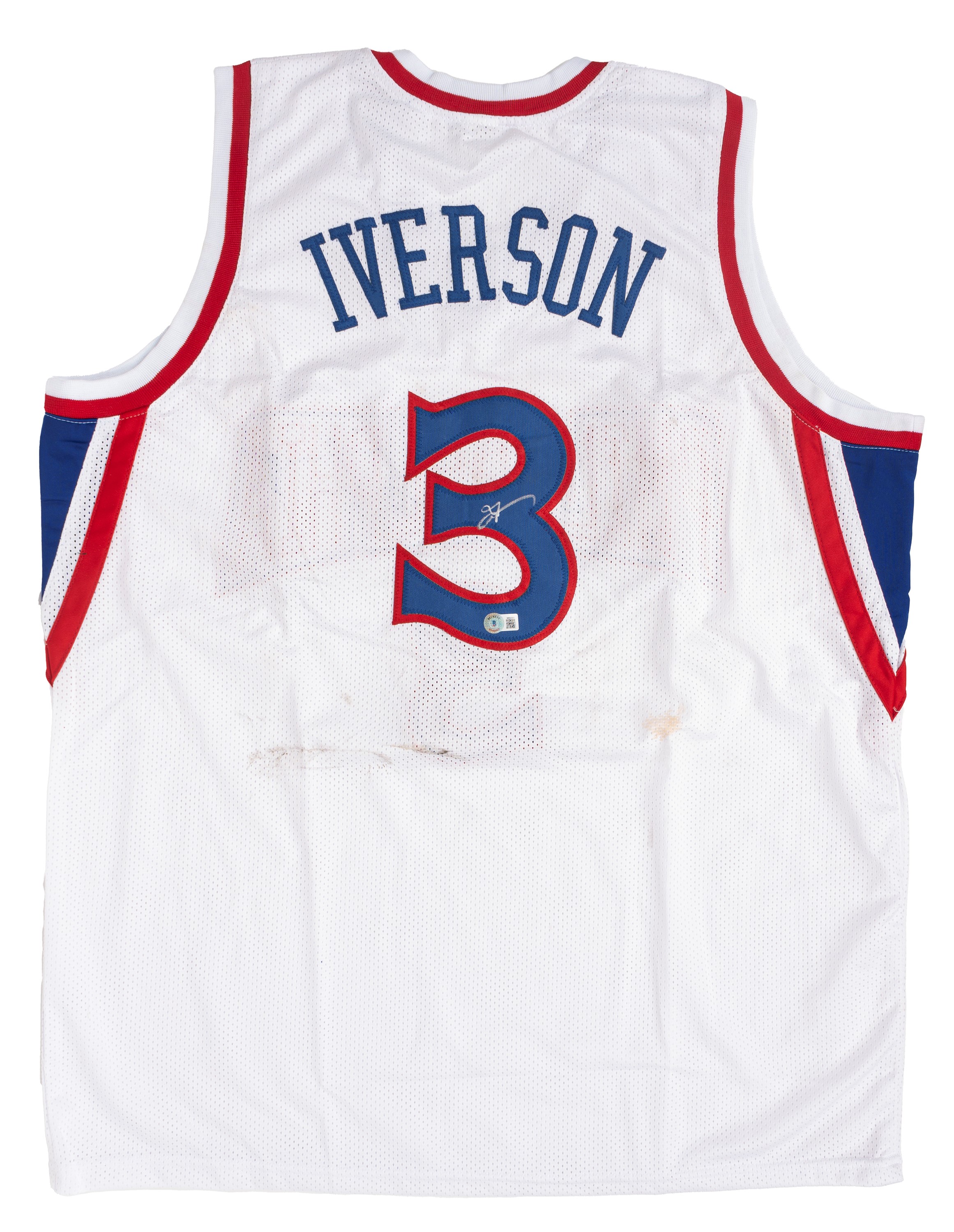 Allen Iverson – Maglia autografata – Philadelphia 76ers – Cert. Beckett