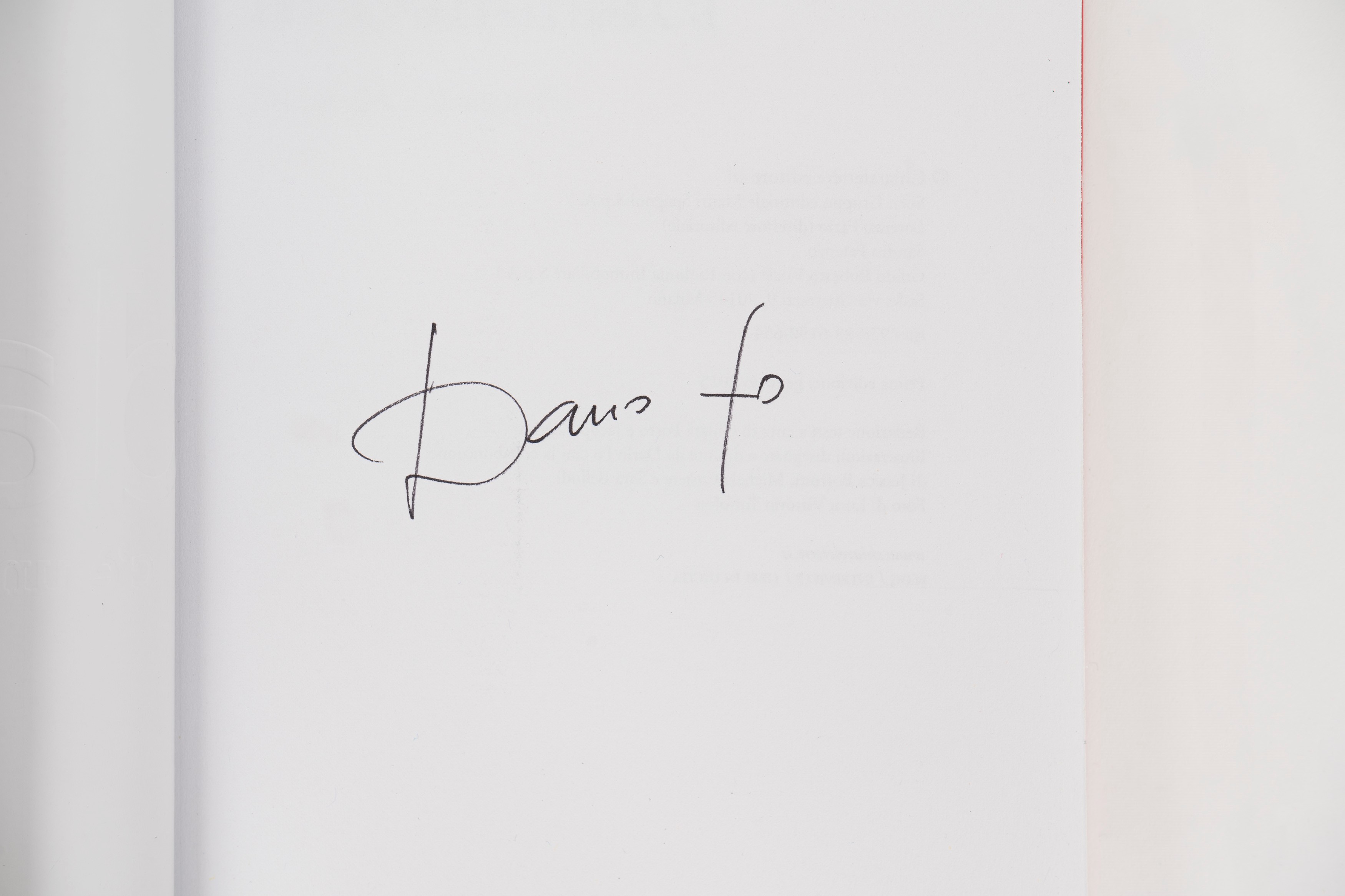 Dario Fo – C’è un Re Pazzo in Danimarca - Libro Autografato