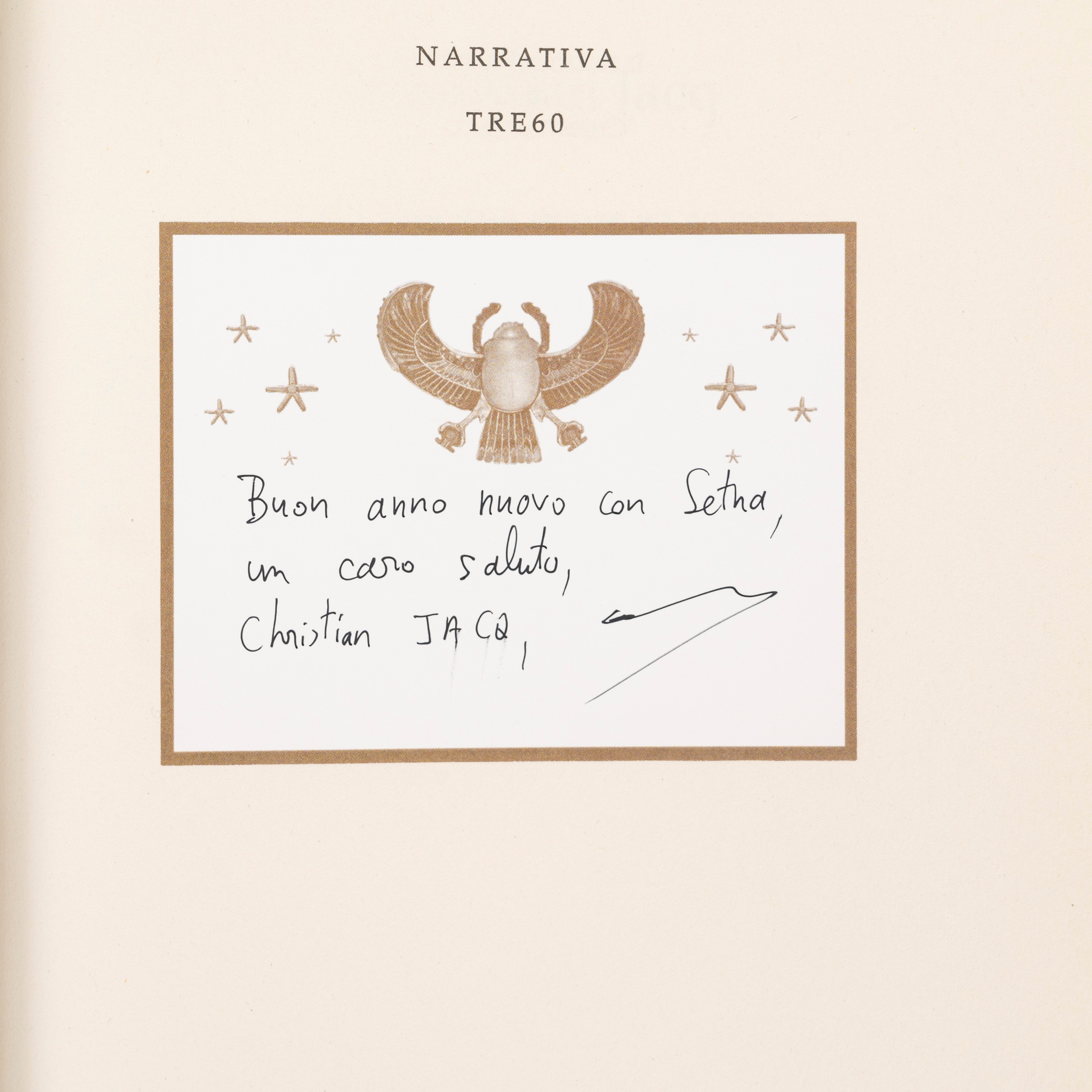 Christian Jacq – il Figlio di Ramses - Libro Autografato