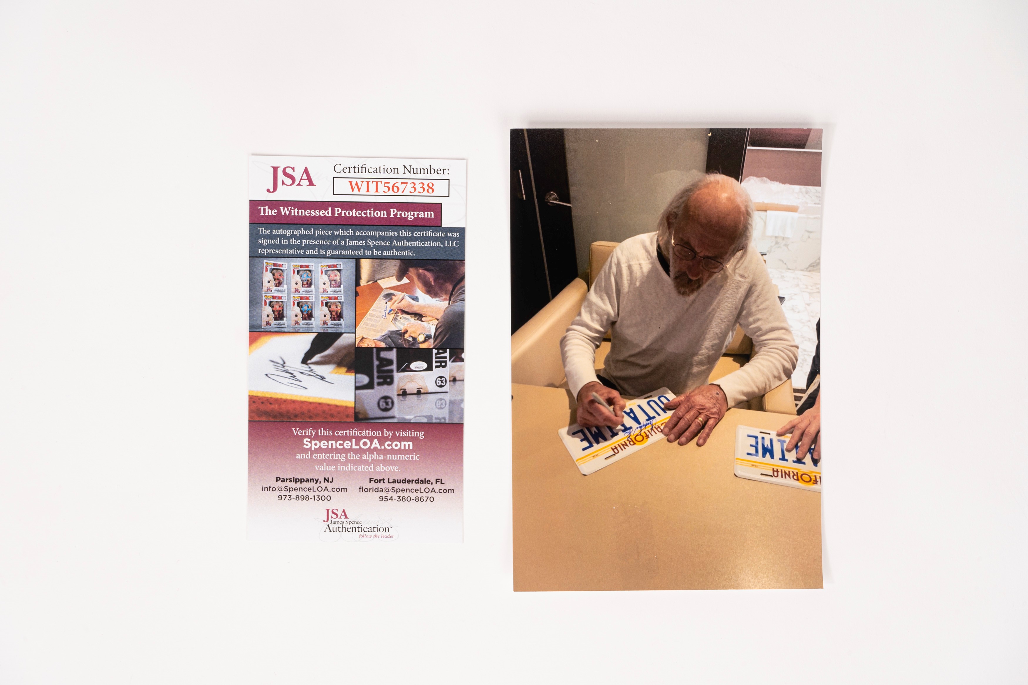 Christopher Lloyd – Ritorno al Futuro – Targa Delorean Autografata – Cert. Jsa