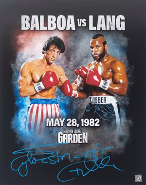 Sylvester Stallone – Poster autografato – Rochy – 41x51 cm (16”x20” inch) - Cert. ASI