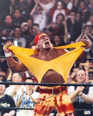  - Hulk Hogan – Poster autografato – 41x51 cm (16”x20” inch) -  Cert. Beckett