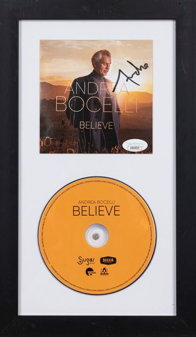 Andrea Bocelli – CD Autografato – in Cornice - Cert. Jsa