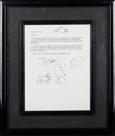Charles Bukowski – Lettera Autografata e con Disegni Originali – con la Busta di Spedizione – in ...