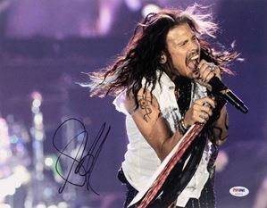 Steven Tyler - Aerosmith – Foto autografata – 28 x 35 cm (11”x14” inch) - Cert. PSA/DNA