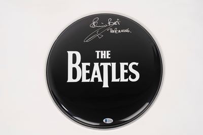 Pete Best - Beatles – Tamburo Autografato - Cert. Beckett