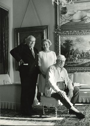 Giorgio e Isa De Chirico con Mario Carrieri