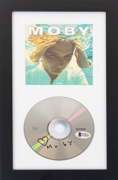 Moby – Disk - CD Autografato – in Cornice - Cert. Beckett