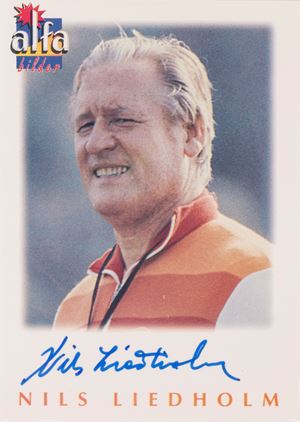 Nils Liedholm – Card autografata – Alfabilder – A tiratura limitata