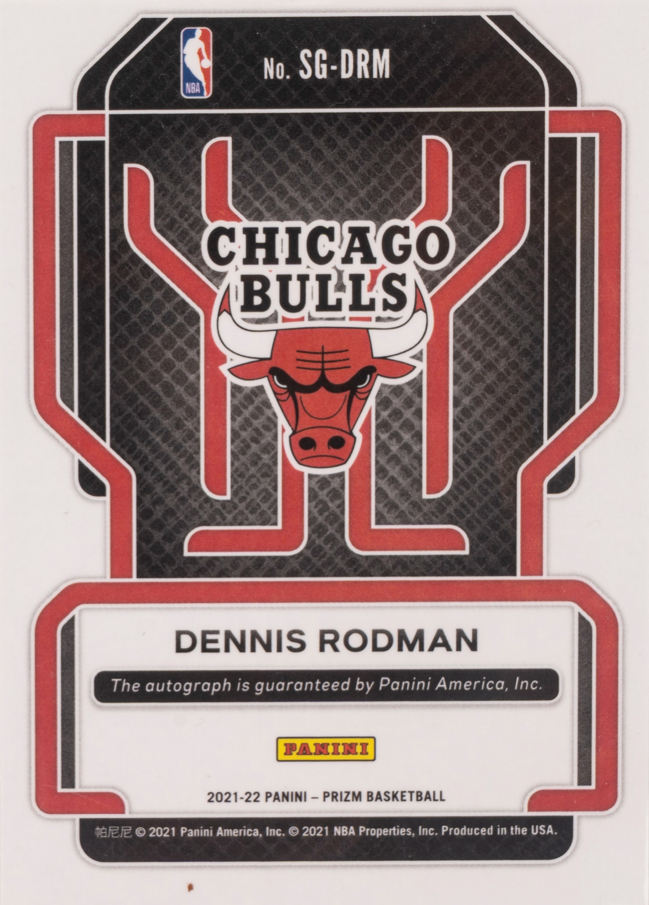 Dennis Rodman – Card autografata – Panini Prizm