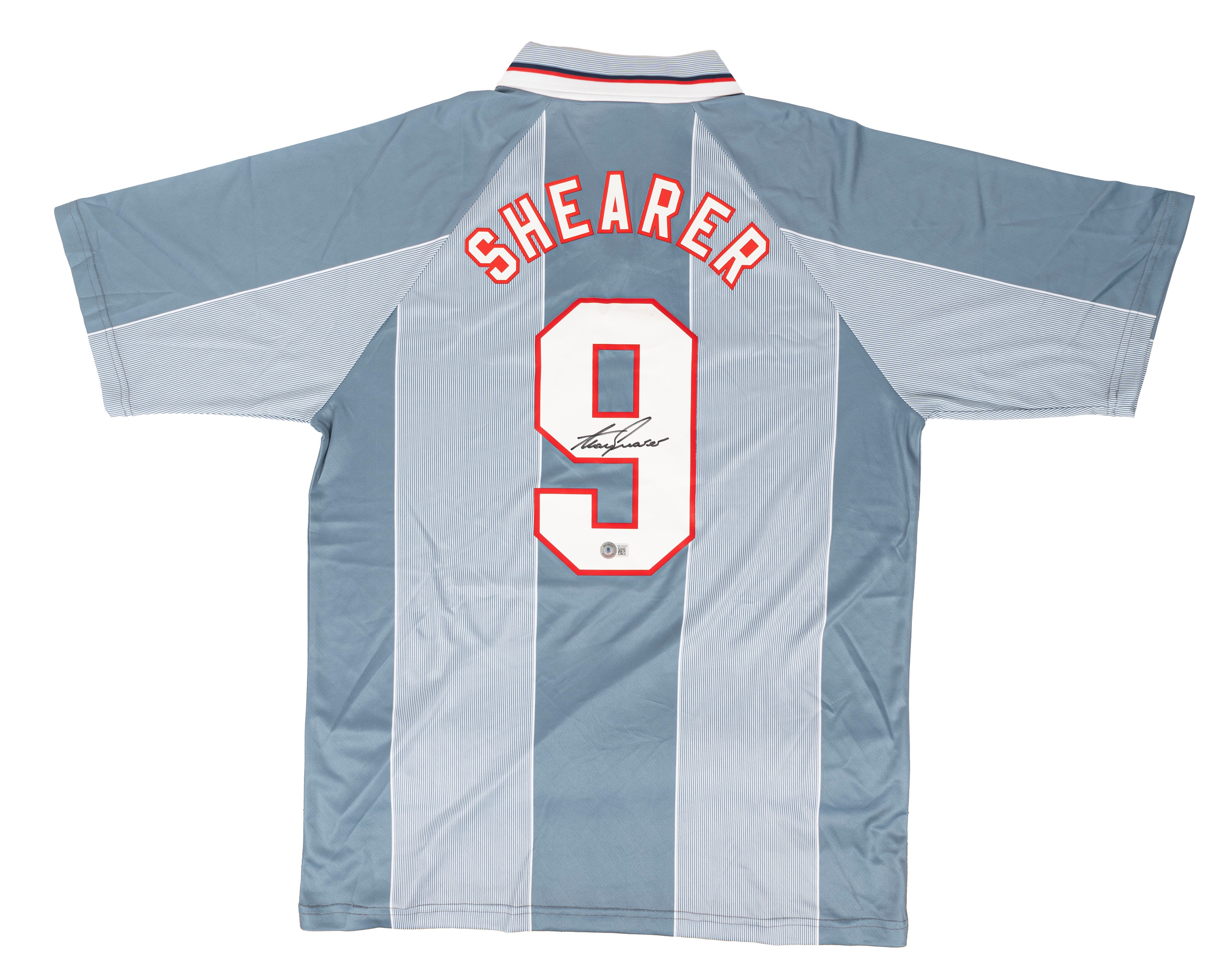 Alan Shearer – Maglia autografata - Inghilterra – Cert. Beckett