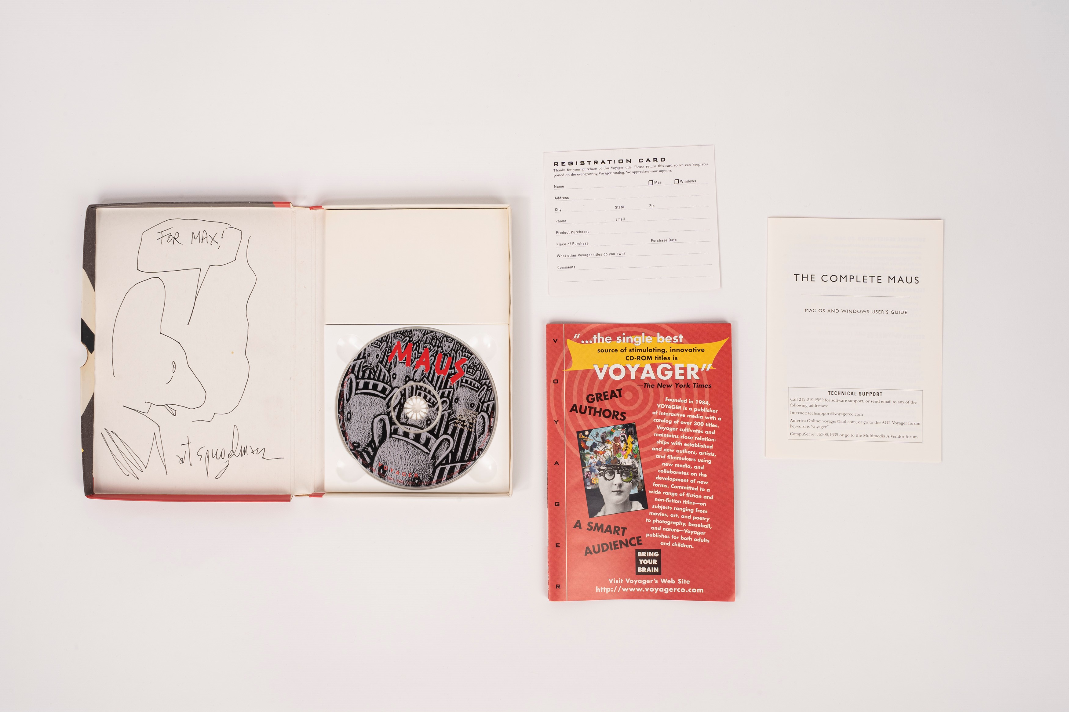 Art Spiegelman – Maus – Edizione su CD-rom Autografata – con Sketc