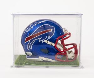  - O.J. Simpson – Mini casco autografato – Buffalo Bills – Cert. JSA – In teca
