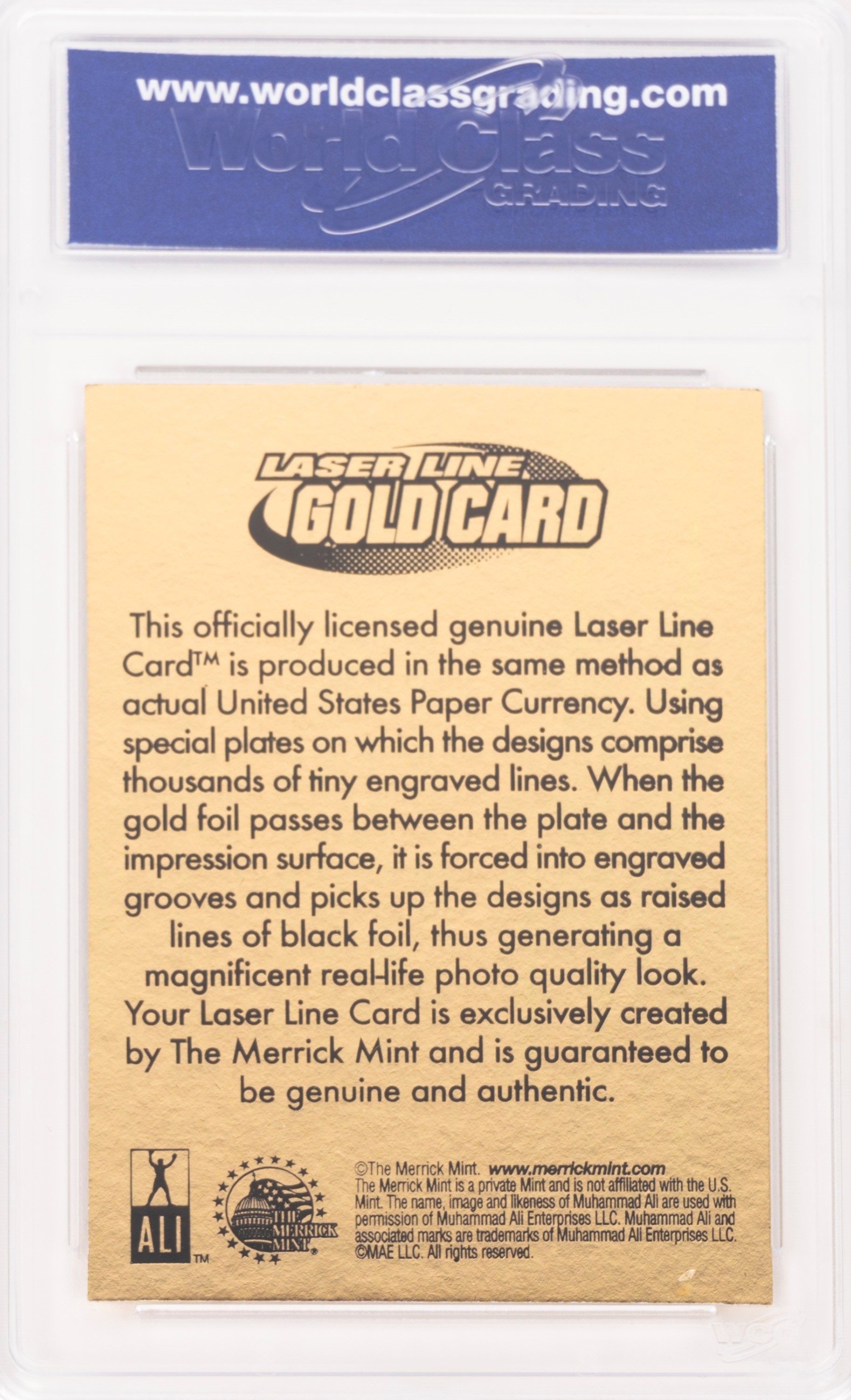 Muhammad Ali - Card a tiratura limitata - Merrick Mint