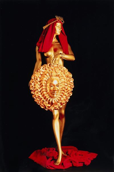 Tarocchi d'oro: Il Sole, C-print vintage