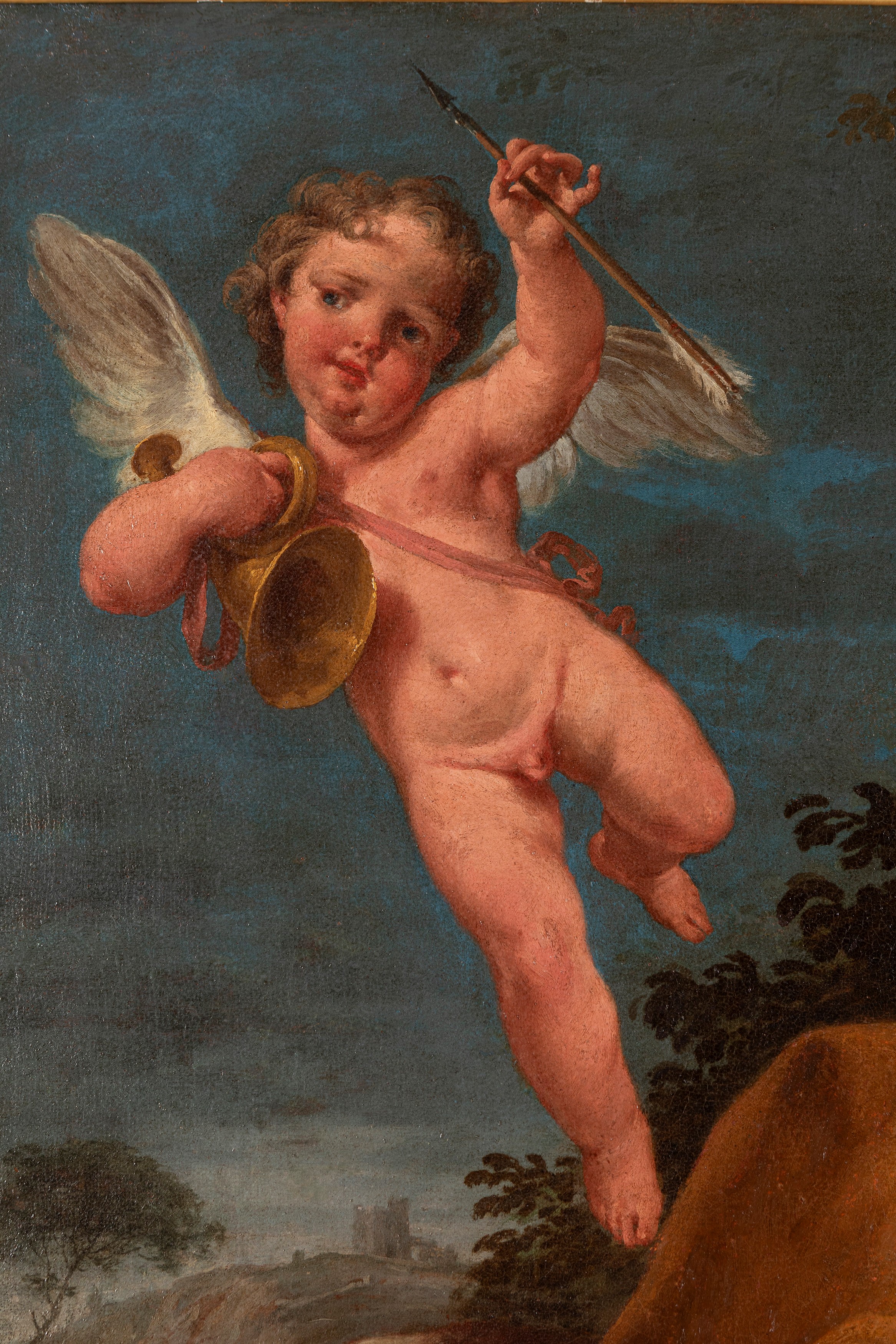 Diana dormiente con amorino