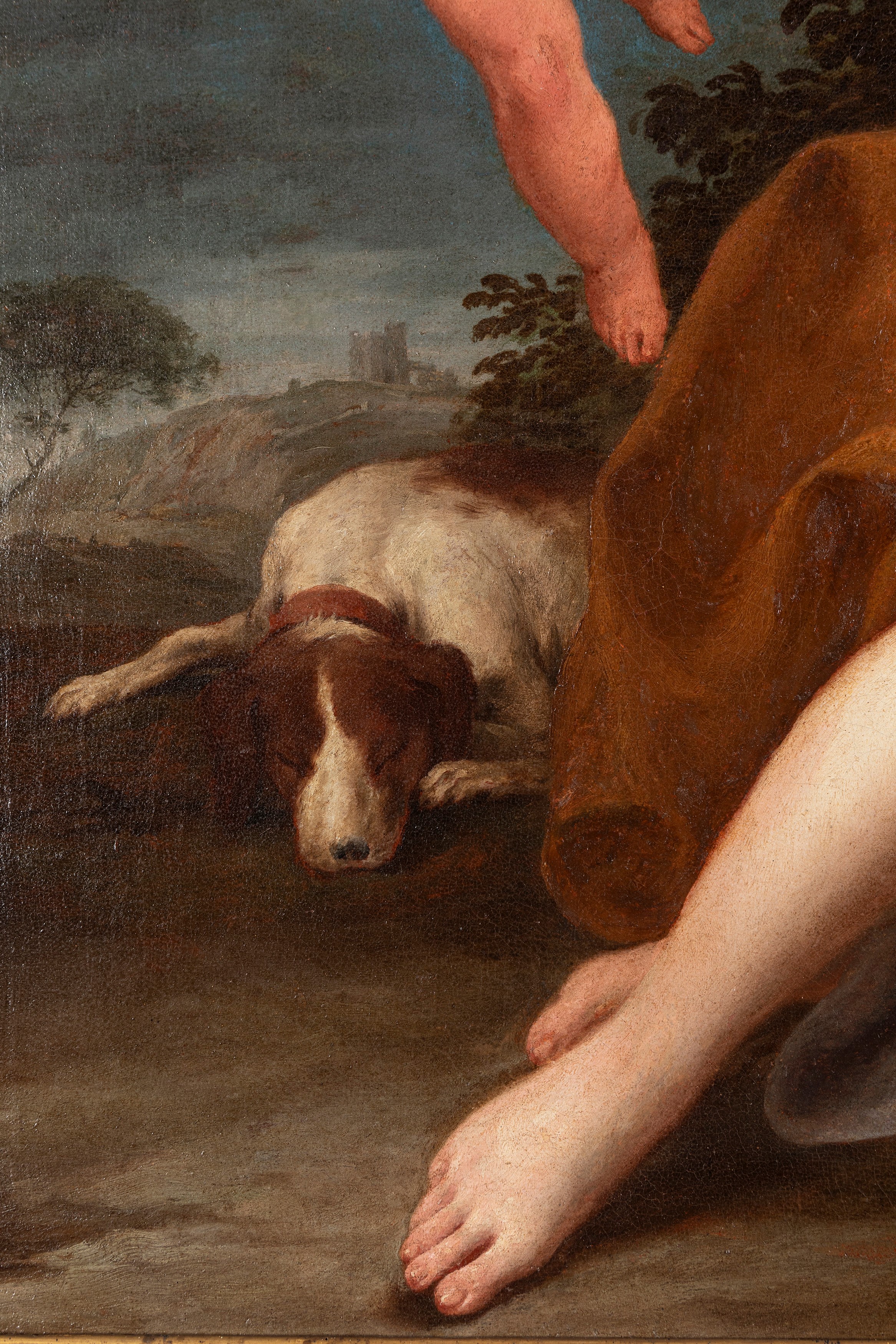 Diana dormiente con amorino