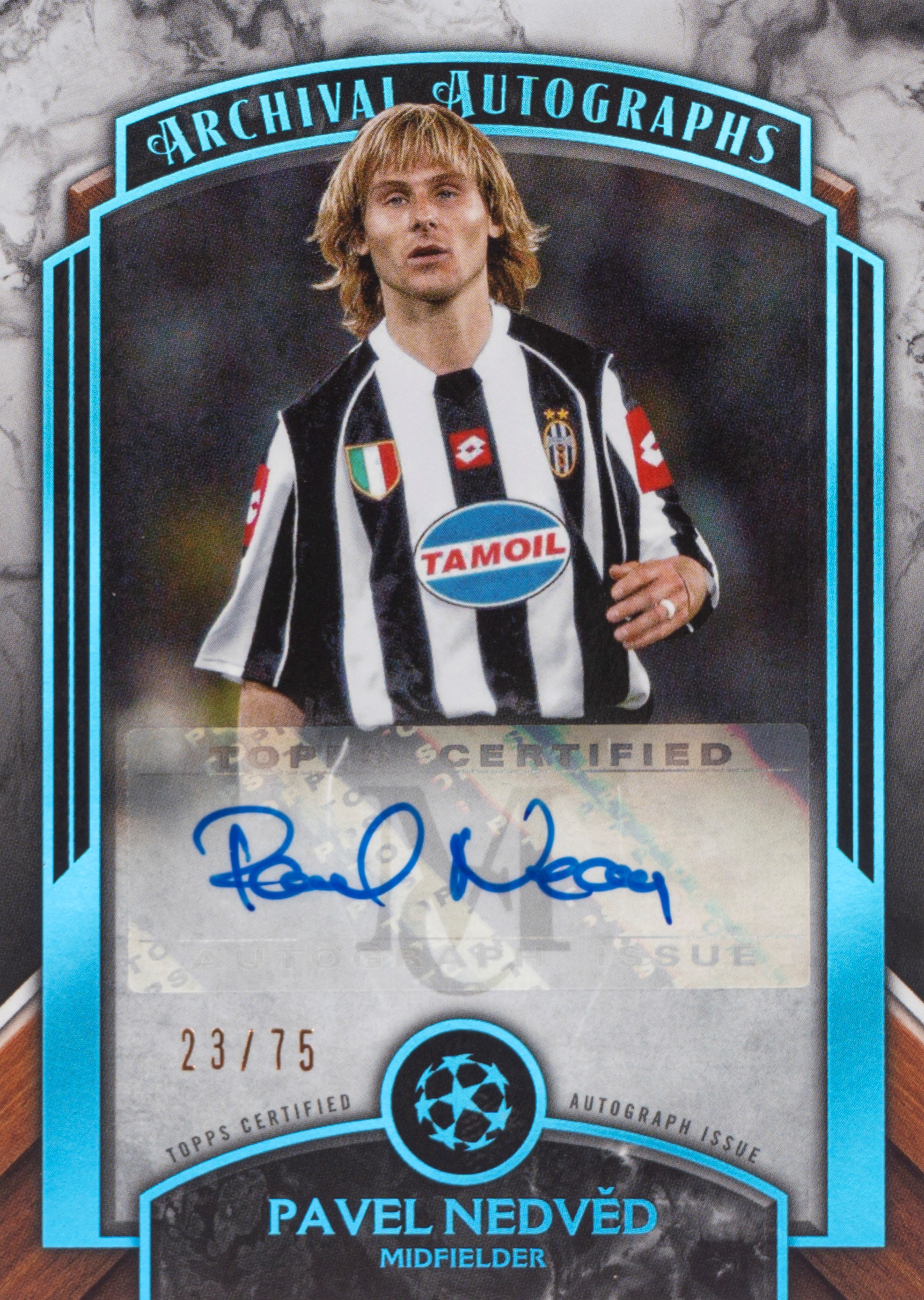 Pavel Nedved – Card autografata – Juventus – Topps | Pop Culture