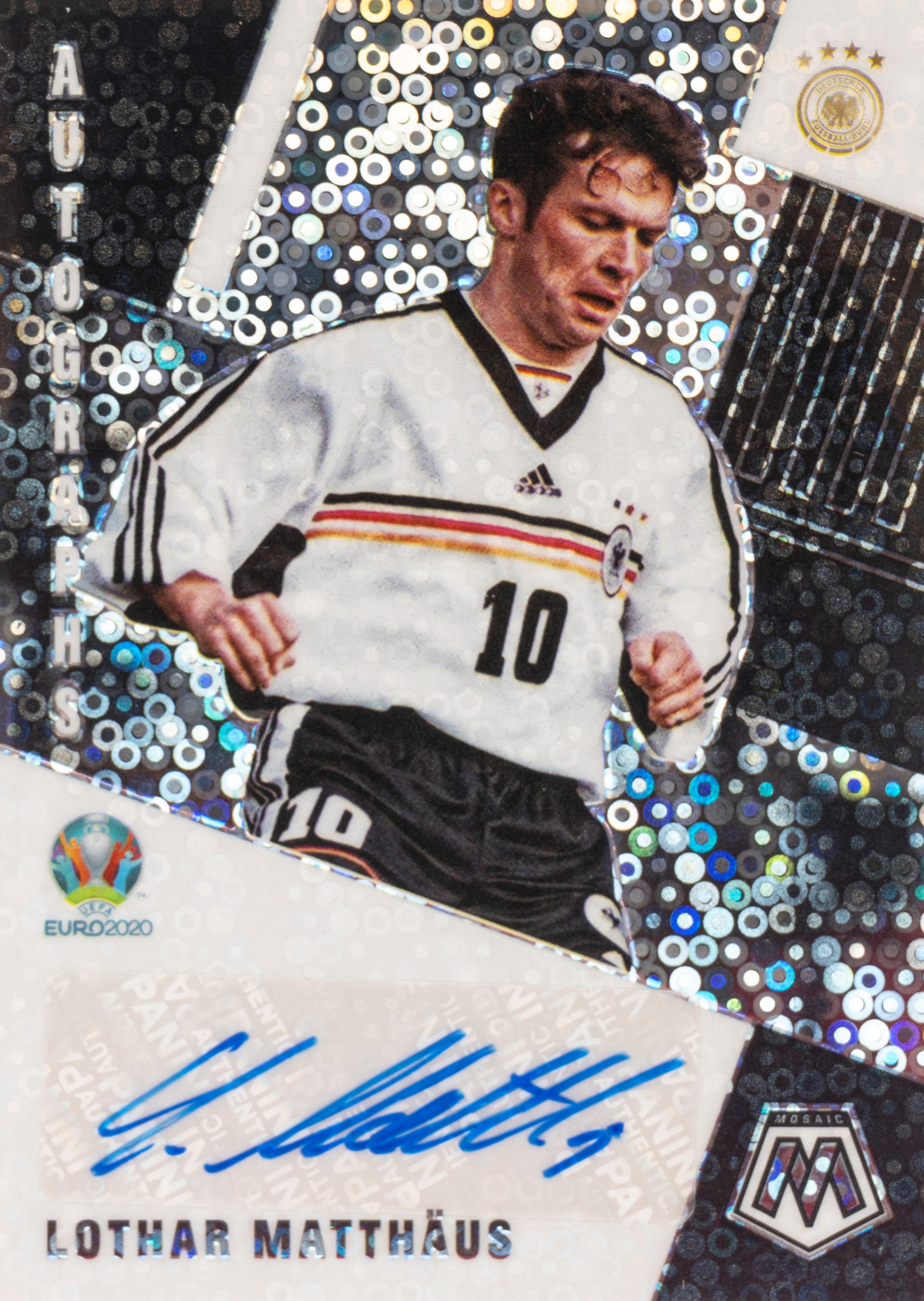 Lothar Matthäus – Card autografata - Germania – Panini – Mosaic