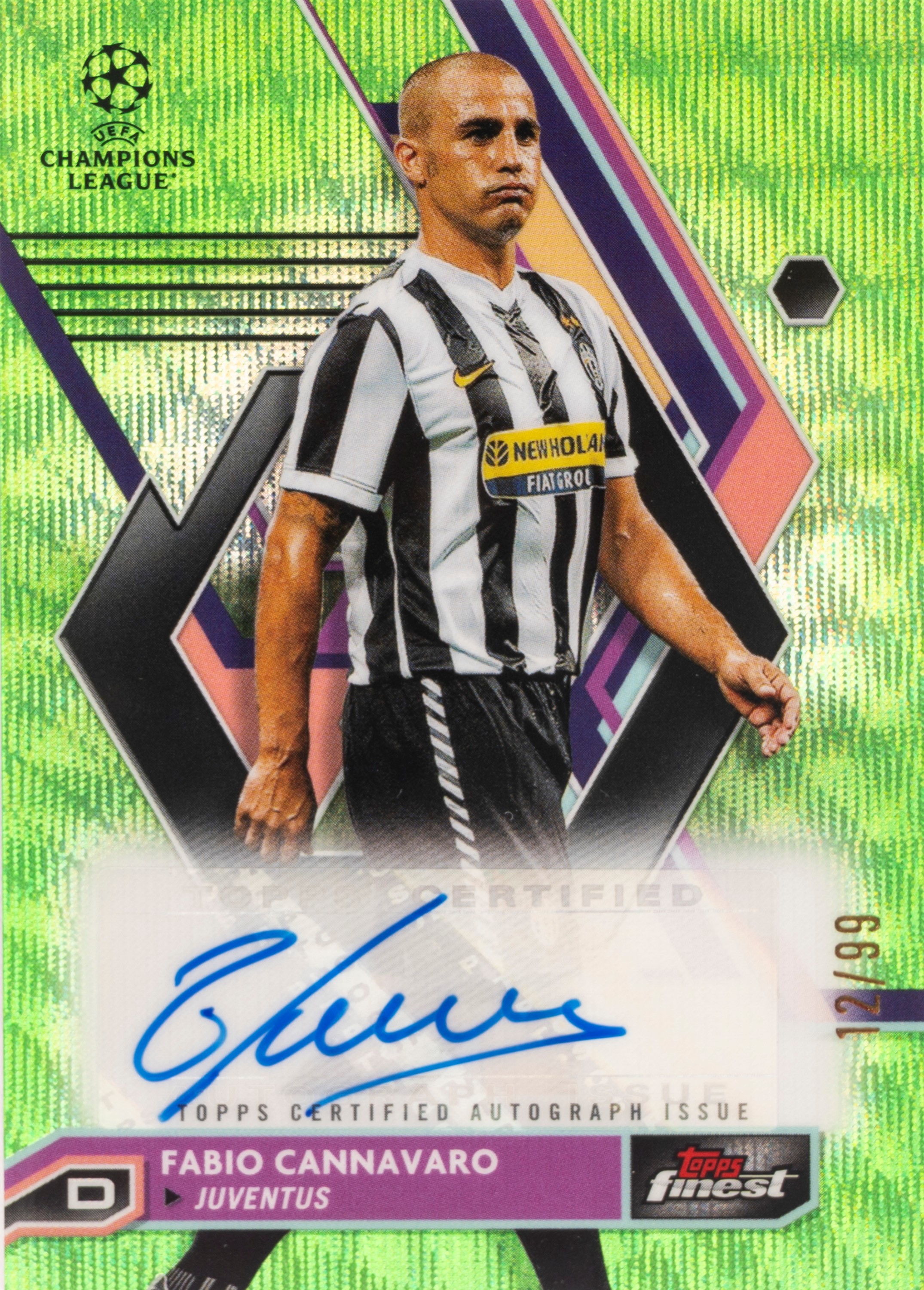 Fabio Cannavaro – Card autografata – Juventus – Topps | Pop