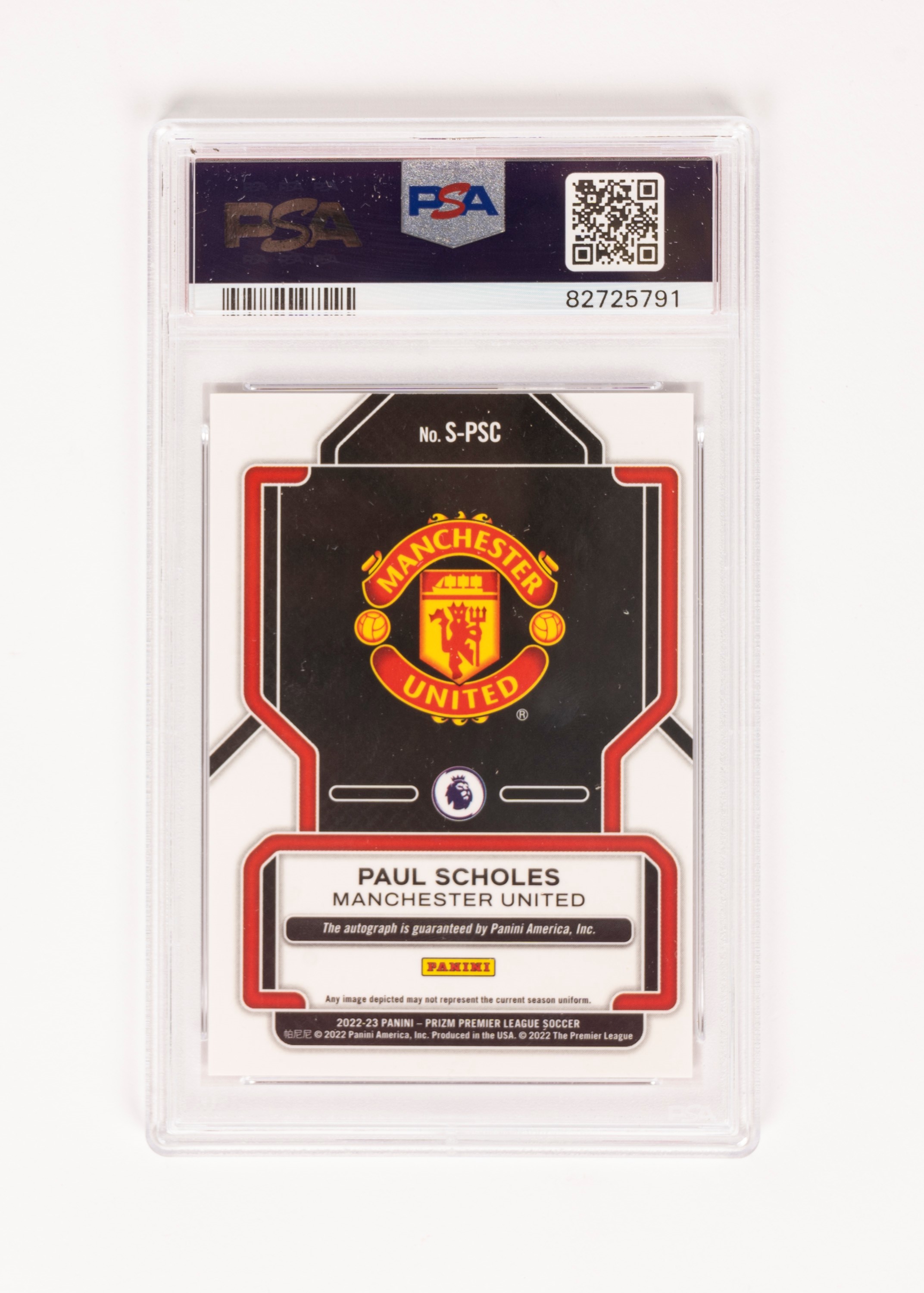 Paul Scholes – Card autografata – Manchester United - Cert. PSA/DNA
