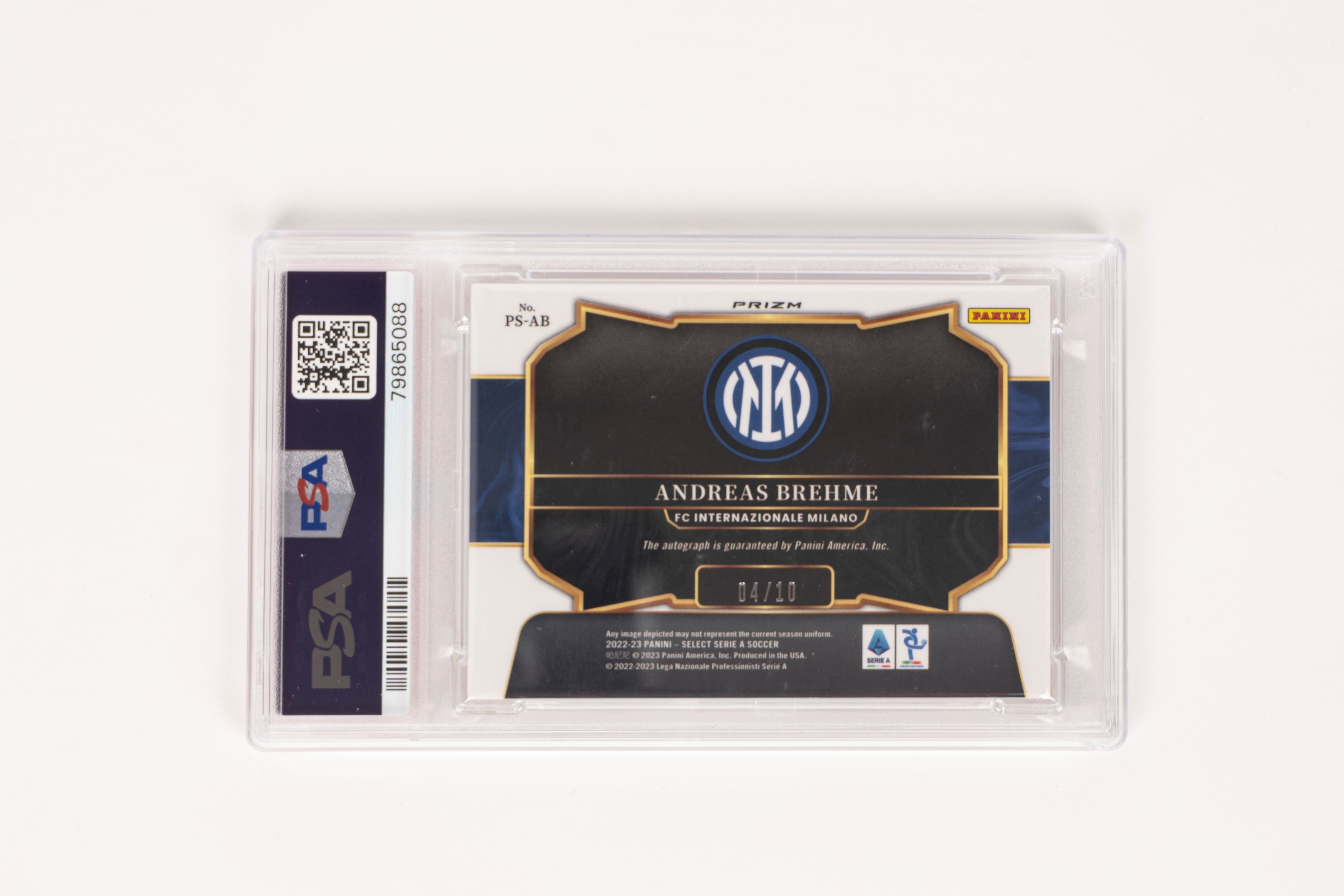 Andreas Brehme – Card autografata – Inter - Cert. PSA/DNA